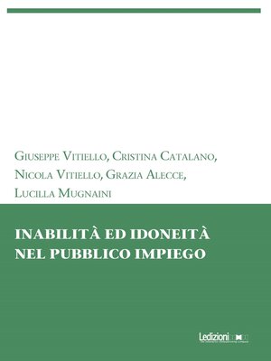 cover image of Inabilità ed idoneità nel pubblico impiego